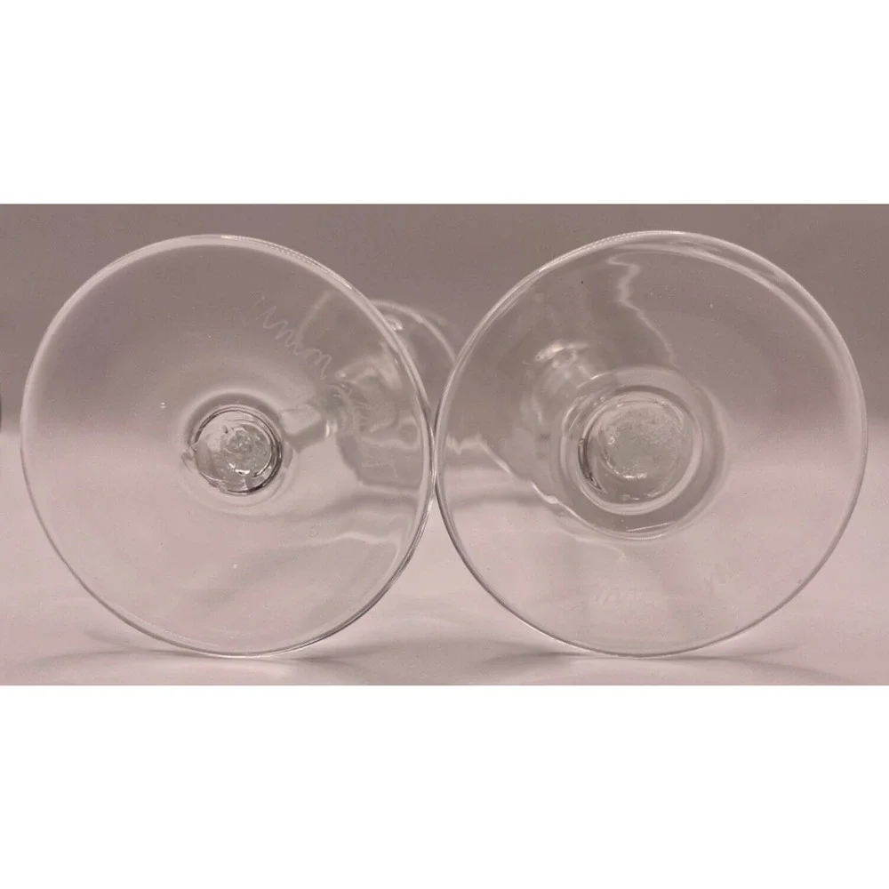 Rare Vintage Handblown -Signed Union Street Candlestick Holders Set of 2